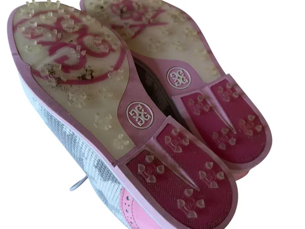 G/FORE Gallivanter Camo Knit Spikeless Golf Shoes Gray Pink Women’s US 8 EU39 - Image 6