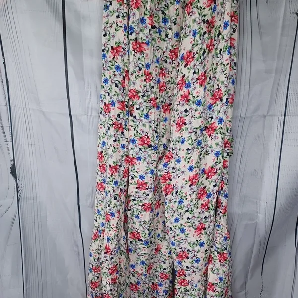 Umgee strapless flowy boho floral wide leg jumpsuit - Image 13