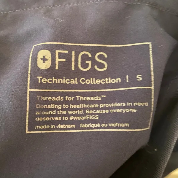FIGS Navy Blue Zamora Jogger Scrub Pants Uniform Nurse Doctor Women's size Small - Image 2