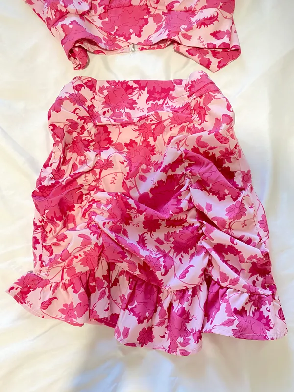 SheIn Two Piece Floral Outfit - Image 3