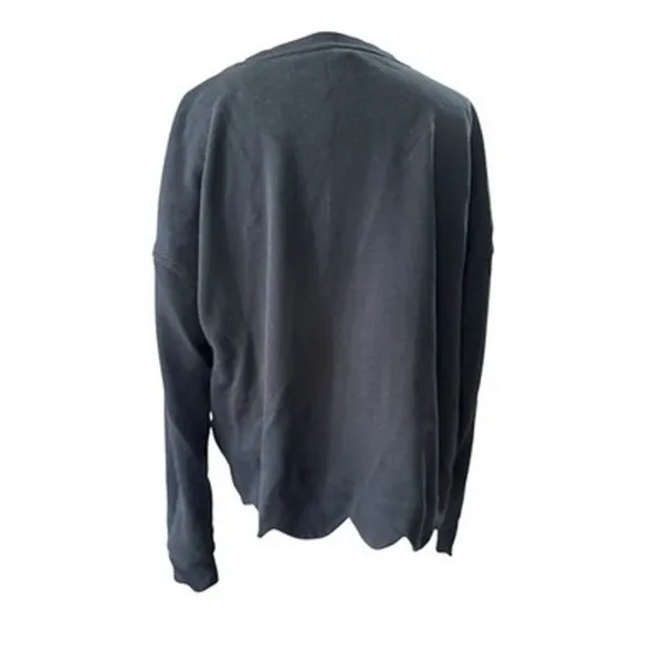 Vineyard Vines Black Scallop Hem Crewneck Sweater Sweatshirt Womens Size Large L - Image 5