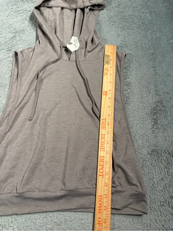 Halara hooded Sleeveless cropped running Tank Top small - Image 5