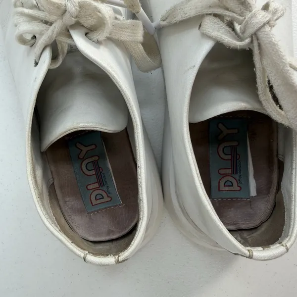 Jeffrey Campbell PLAY Size 9 Chunky Platform White Leather Sneakers Women Grunge - Image 6