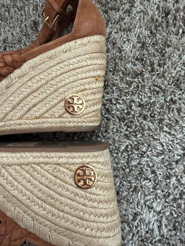 Tory Burch Bailey Ankle-strap Wedge Sandals, Size: 10 - Image 4