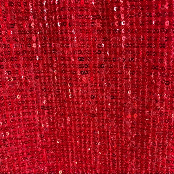ASTR Devika Sequin Mini Dress Red Size Small Backless Colorful Party Holiday - Image 6