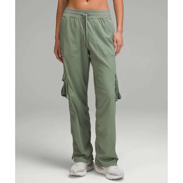 Lululemon Dance Studio Relaxed-Fit Mid-Rise Cargo Pant Grey Eucalyptus Size 4 - Image 2