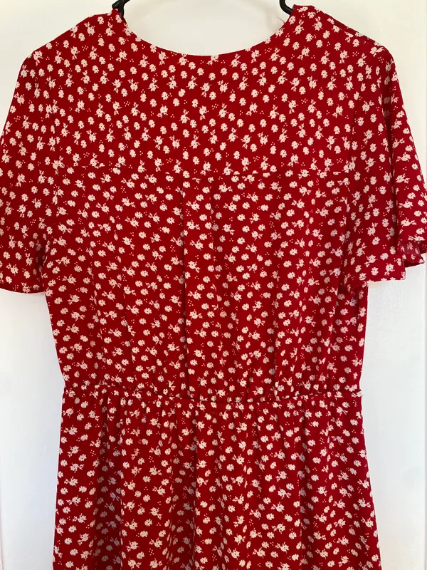 Floral Wrap Dress - Image 4