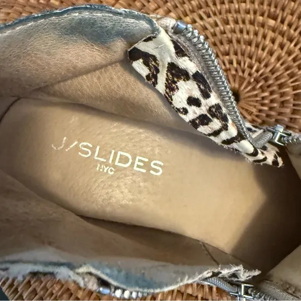 J/Slides Leopard‎ Print high top shoes Black Size 7 - Image 7