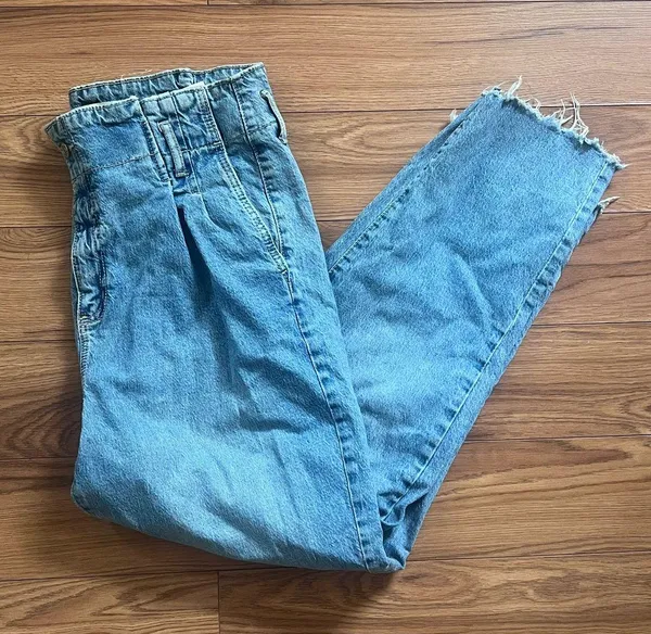 Garage Straight-leg Denim Blue Jeans - Image 2