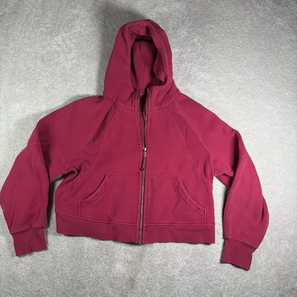 Lululemon Scuba Oversized Full Zip Hoodie Pomegranate m/L - Image 2