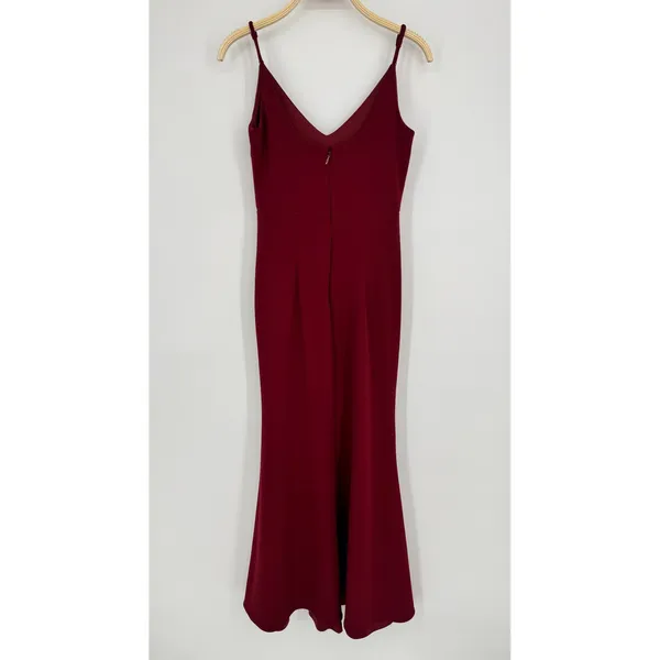 Lulus Infinite Glory‎ Maxi Dress Small Burgundy Formal Wedding Guest Mermaid Red - Image 7