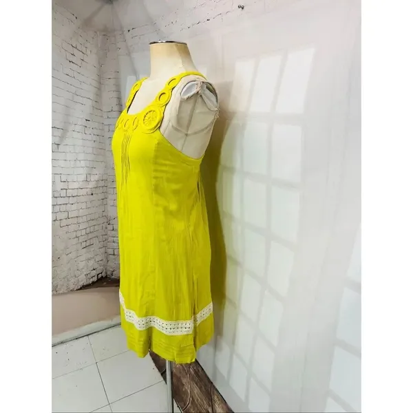 Anthropologie Edme & Esyllte Yellow Ipanema Utilla Sleeveless Sundress Size XS - Image 5