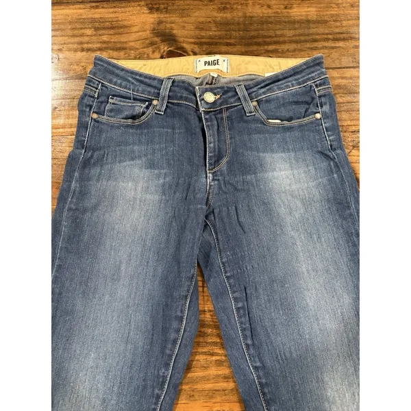 Paige Skyline Skinny Jeans Women's Size 27 Blue Denim - Image 8