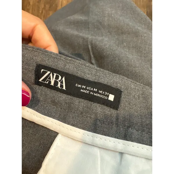 Zara grey trouser dress pants - Image 3