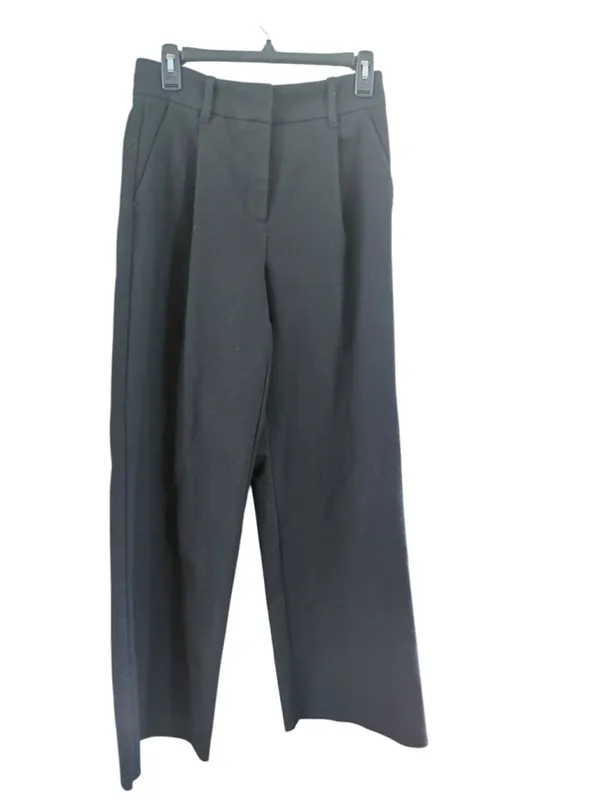 Women's Oak + Fort Black Wide Leg Trousers Size 2 - Image 2