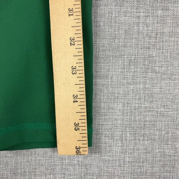 Buff Bunny Leggings Womens M Green Ankle Nylon Spandex High Rise Pockets Stretch - Image 5