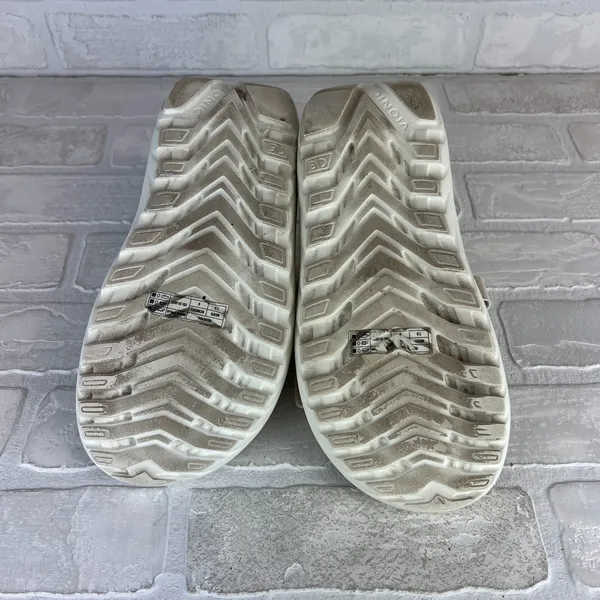 Vionic Renewal Recovery Slides Sandals Womens 9 Men 7.5 Beige 2-Strap Hook Loop - Image 10