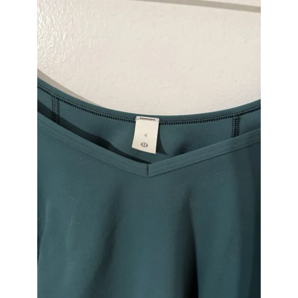 Lululemon Align Long Sleeve Shirt Green Jasper Sz 4 Athletic Pilates Crop Top - Image 5