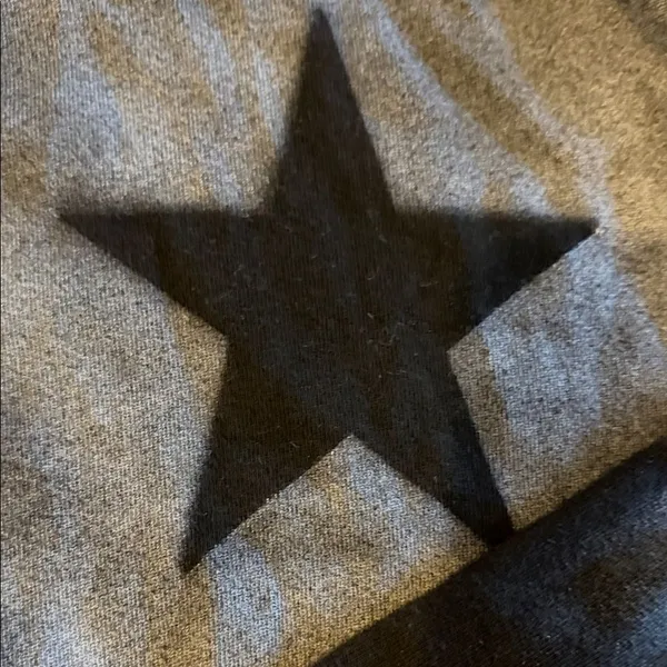 CHRLDR Black & Gray Ombré Star Sweatshirt Jogger Set Women’s Medium Drawstring - Image 3