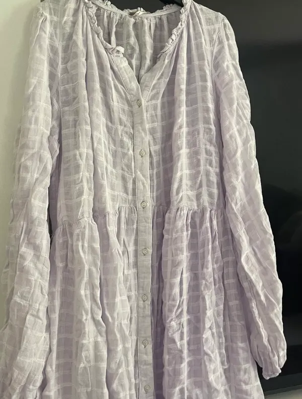 Free People XS Lavender Dress with slip - Image 3