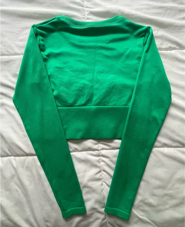 Aerie Sidewalk Seamless Long Sleeve Crop Top - Image 3