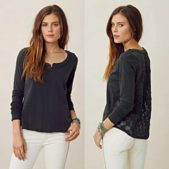 Free People patches of lace henley size xs - Image 2