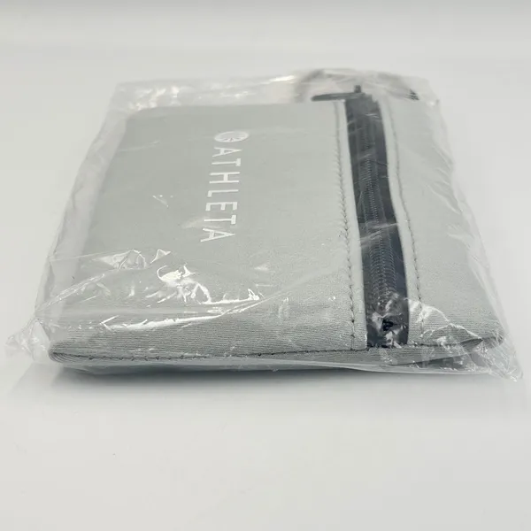 Athleta‎ Pouch Power of We x 200 Gray Zippered Accessory Bag with Carabiner NEW - Image 2