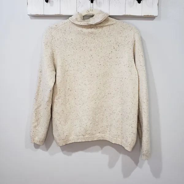L.L.Bean Merino Wool Angora Turtleneck Sweater L - Image 2