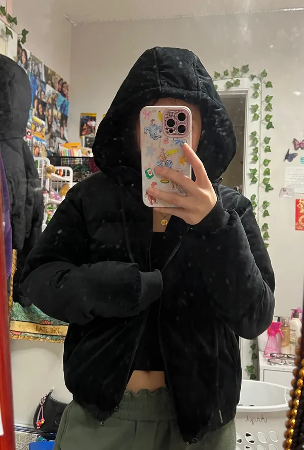 Black Puffer Jacket - Image 2