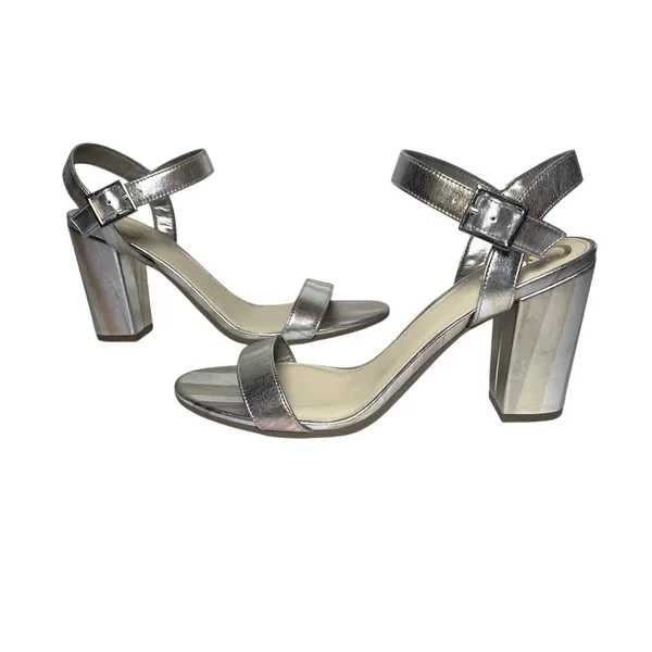 Circus by Sam Edelman Esther Mixed Metallic Striped Ankle Strap Heels - Image 6
