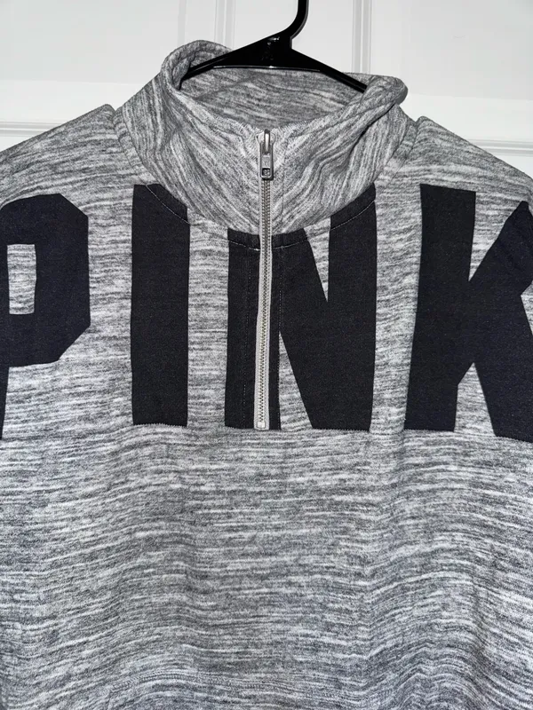 Victoria's Secret PINK Quarter-Zip Pullover - Image 4