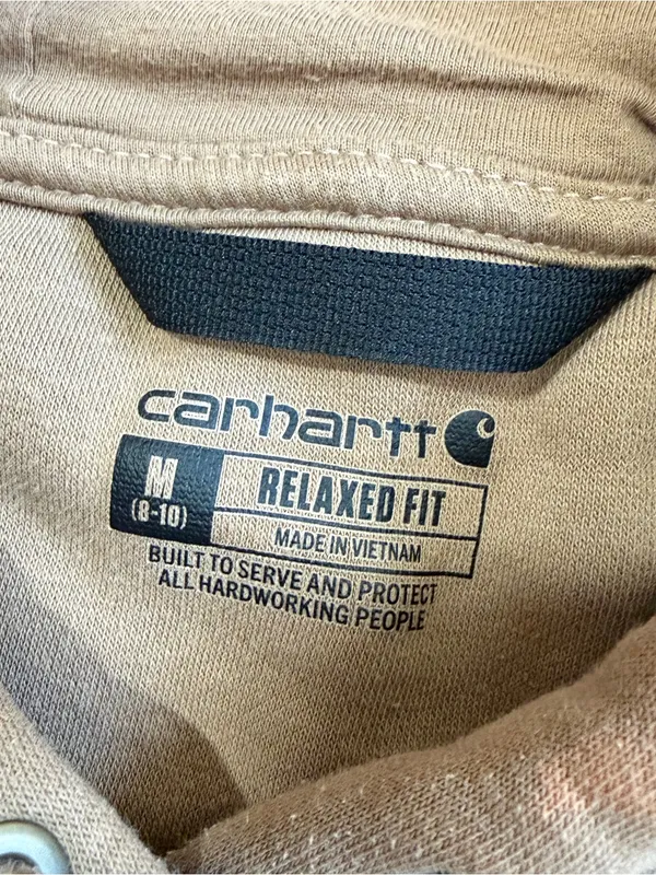 Carhartt Women’s Clarksburg Graphic Sleeve Hoodie Pullover Sweatshirt in Brown M - Image 8