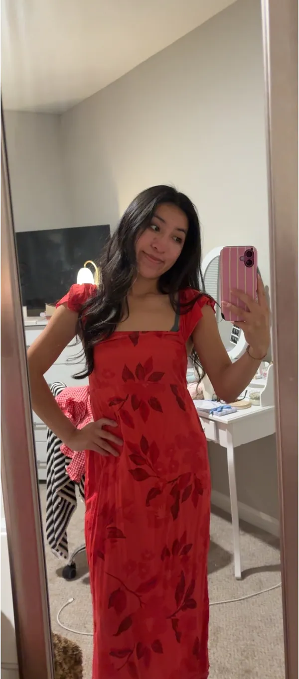 Billabong Red Dress Maxi - Image 4