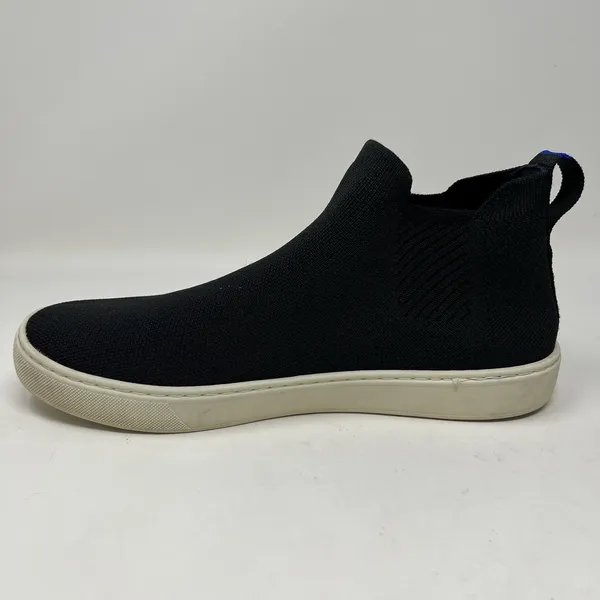 Rothy's Chelsea Sneakers Womens Size 10.5 Black Knit Pull On Shoes Boots Booties - Image 7