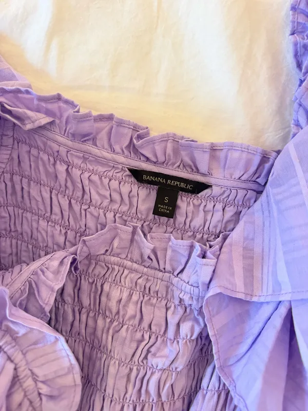 Banana Republic Purple Midi Dress - Image 5