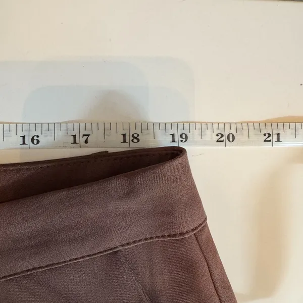Missguided Plus Tailored Wide Leg Trousers US 16 Chocolate Brown Cuffed Hem NWT - Image 9