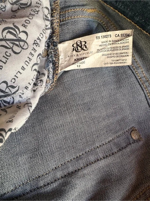 Rock & Republic Blue Denim Jeans - Image 4