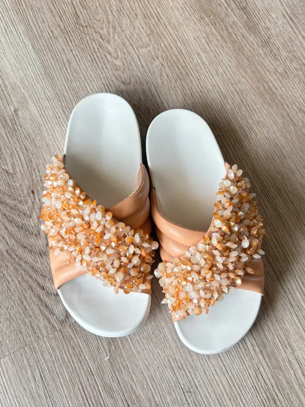 Women’s Tory Burch Logan Embellished Slide Sandal - Image 7