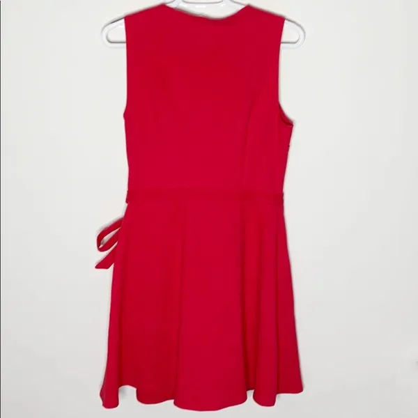 J Crew Factory red textured knit wrap dress sz S - Image 8