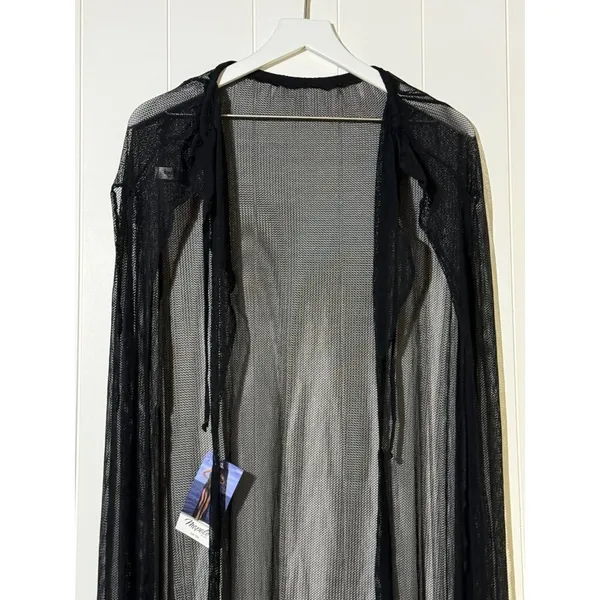 Mapalé NWT · M/L · Resort Swim Cover Up Dress · Sheer Mesh Long · Black - Image 5