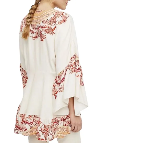 Free People Sunset Dream printed boho bell sleeve tunic - Image 3