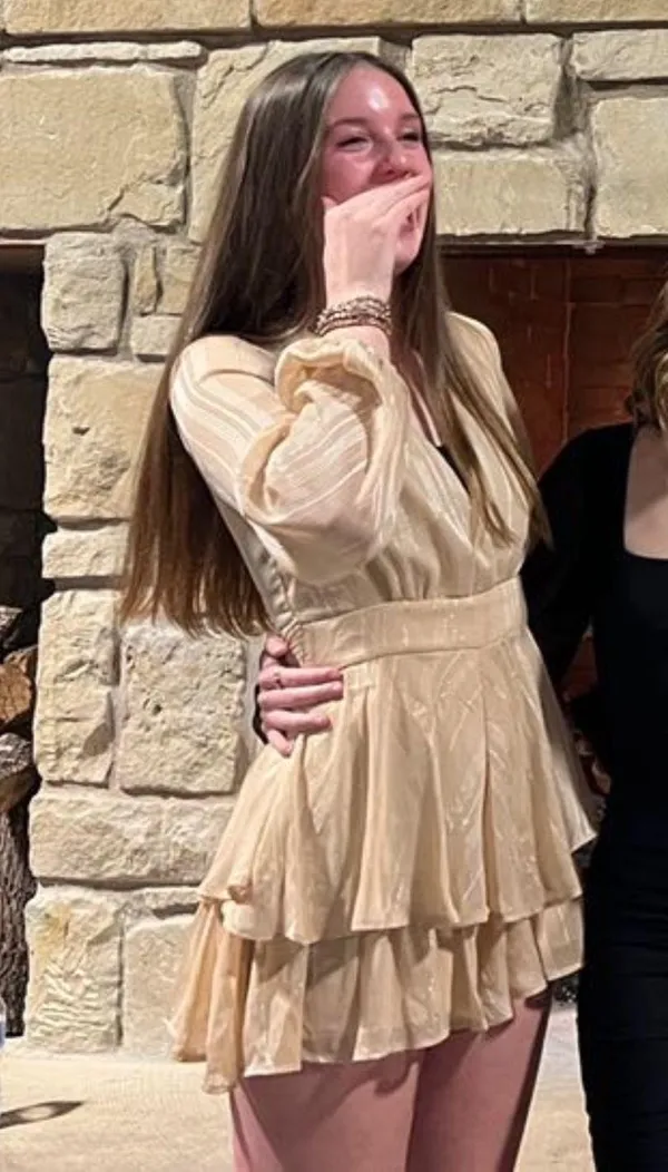 Boutique Tan/creme nude colored romper - Image 3