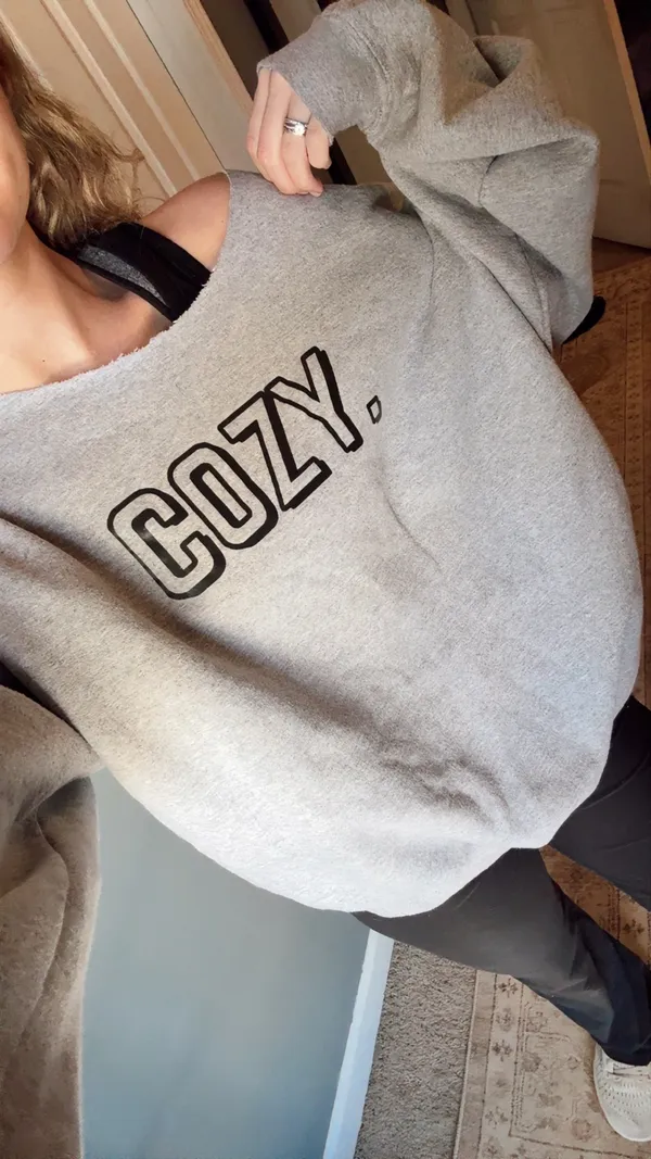 Cozy Cut-Off Sweatshirt - Image 2