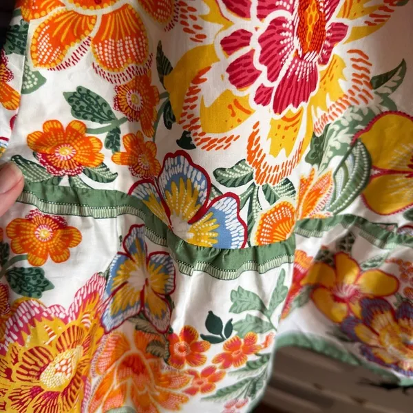 Joie Tropical Floral Strapless Mini Dress Orange Yellow Size 8 NWOT - Image 7