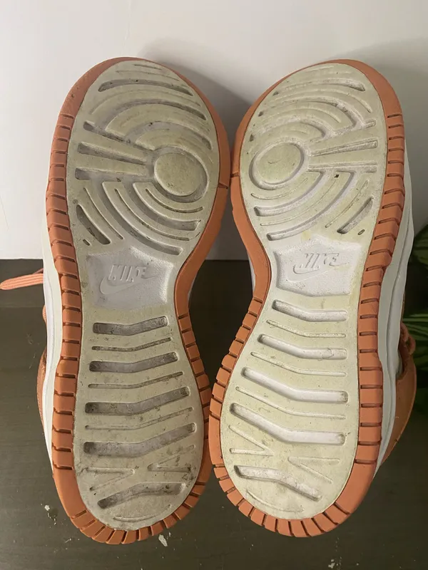 Nike Dunk High Up Sail/Crimson Bliss Womens Size 8 - Image 7