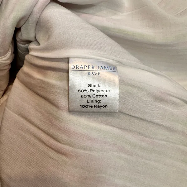 Draper James RSVP‎ Striped Puff Sleeve Wrap Dress Size Medium M Pink - Image 6