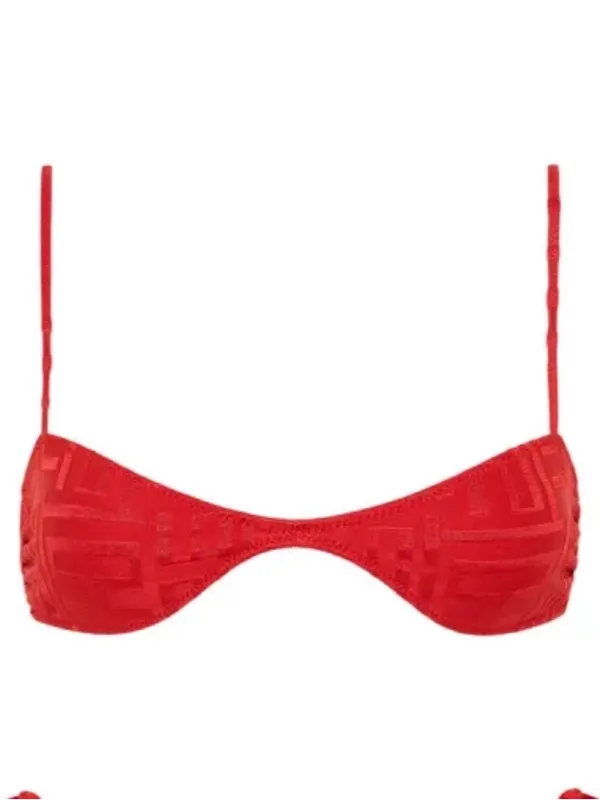 Triangl Swim Red Textured Celeste / Este Swimsuit - Image 5