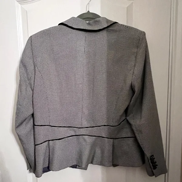 White House Black Market Gray Blazer Tailored Suit Jacket - Image 2