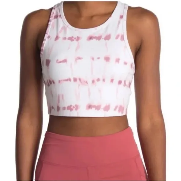 Threads 4 Thought Kady Pink Stripe Washed RacerBack Cropped Tank Size XS - Image 3