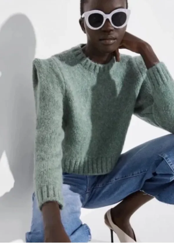 ZARA Sage/Mint Green Sweater - Image 3